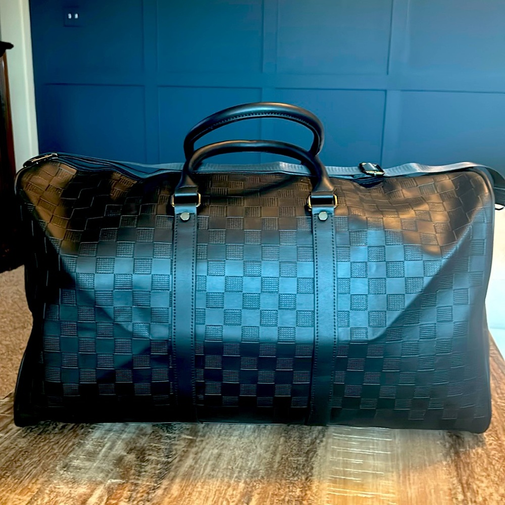 Large black duffle bag